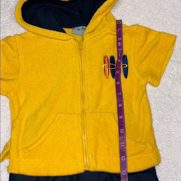 Vintage OP beach surf terry coverup swim trunks set 12m - Picture 3 of 13